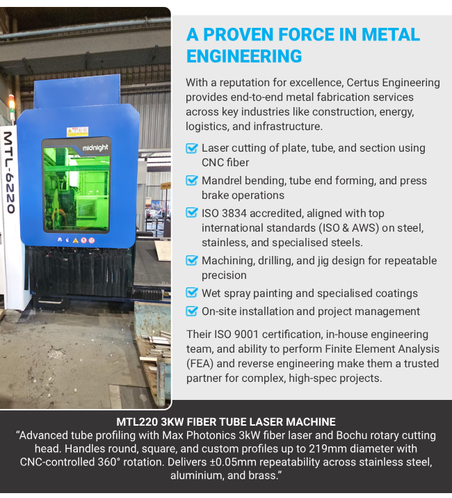 A proven force in metal engineering